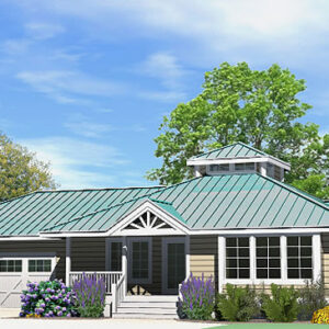 1545 SF Hip Cottage with Attached Garage